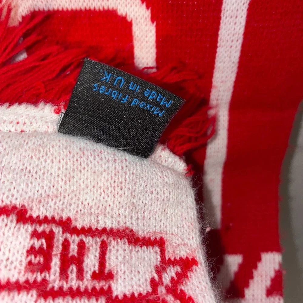 Bedlington Terriers FC Football Scarf Red White The Terriers 1949